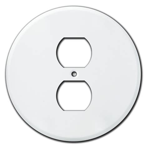 Electrical White Sigma Electric 14244WH 1-Gang Vertical Round ...