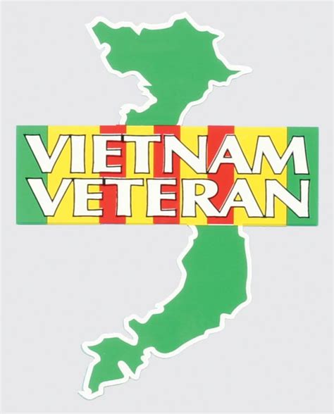 Vietnam Veteran with Green Map and Ribbon Decal | North Bay Listings