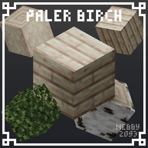 Paler Birch Wood Minecraft Texture Pack