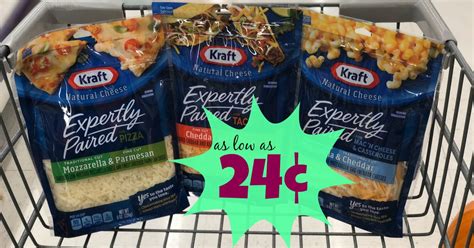 Kraft Expertly Paired Shredded Cheese as low as $0.24 with Kroger Mega ...