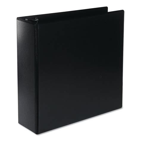 Universal Deluxe Round Ring View Binder, 3" Capacity, Black -UNV20751 ...