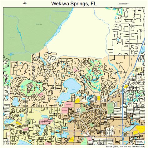 Wekiwa Springs Florida Street Map 1275725