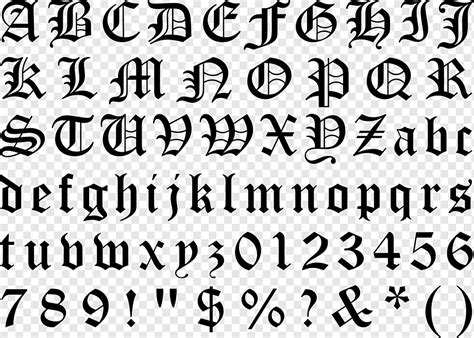 Blackletter Typeface Gothic alphabet Font, calligraphy, angle, text ...