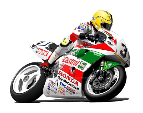 Joey Dunlop IOM Honda by RacerTees on DeviantArt