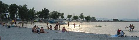 Sandy beach on Lake Balaton