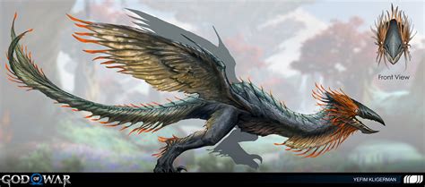 Vanaheim Wyvern Concept Art - God of War Ragnarök Art Gallery