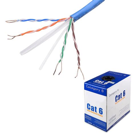 1000F Cat 6 Cat Ethernet Bulk Cable Network Wire RJ45 Lan 300M 300 M ...