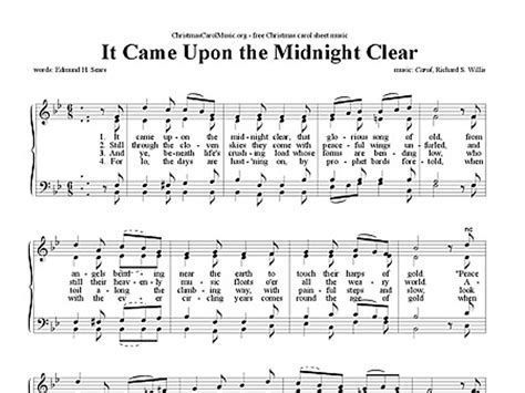 Christmas Carol: "It Came Upon the Midnight Clear - Taylors First ...