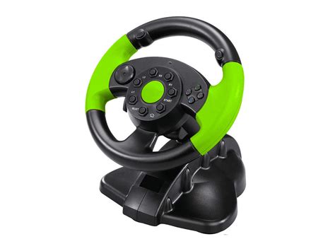 PC / X-INPUT / P3 / XBOX 360 All in One VIdeo Game Steering Wheel with Foot Pedal