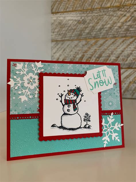 Handmade Snowman Christmas Cards - Etsy