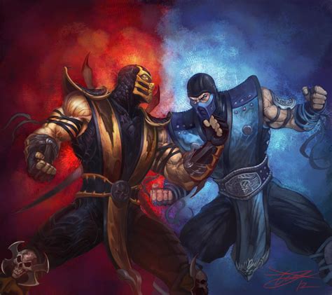 Comics Forever, Mortal Kombat: Scorpion Vs Sub-Zero // artwork by...