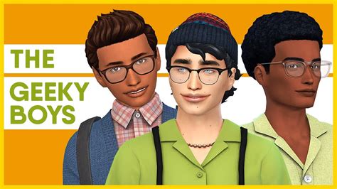 THE GEEKY BOYS ~ High School Cliques | The Sims 4: Create A Sim + CC ...