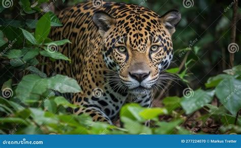 A Jaguar Stalking Its Prey the Hunter Honing in on Its Target Created ...