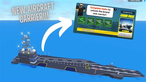 Showcasing the new Aircraft Carrier in Military Tycoon! (Roblox) - YouTube