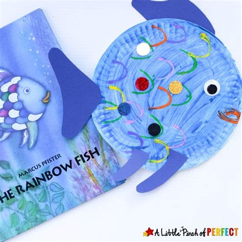 Paper Plate Fish Craft Inspired by The Rainbow Fish - A Little Pinch of Perfect