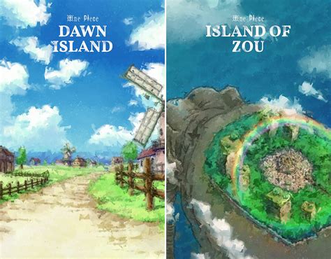 Locations & Islands Art Poster One Piece Anime - Etsy