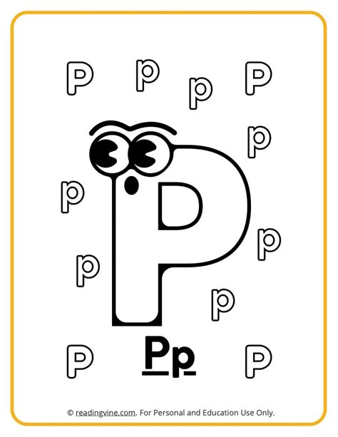 Letter P Coloring Pages Pre - Infoupdate.org