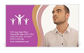 Young Man Dreaming Business Card Template & Design ID 0000029892 - SmileTemplates.com