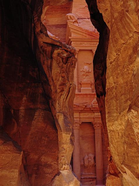 Petra Treasury Building First Look Photograph by Alan Socolik - Pixels