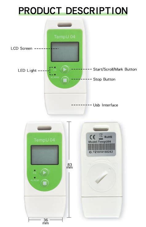 Usb Type Temperature Data Logger Thermograph Temperature Controller For ...