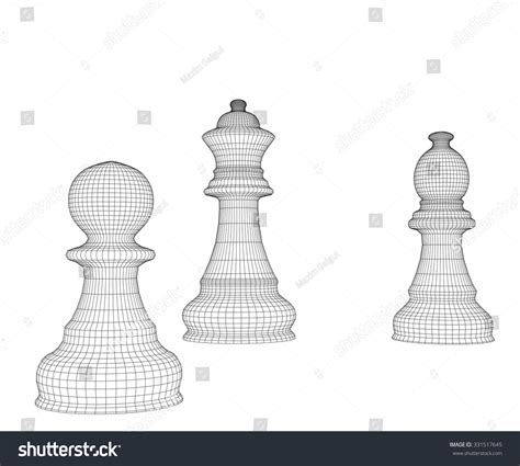 Chess Vector Outline Chess Chess Pieces Stock Vector (Royalty Free) 331517645 | Shutterstock