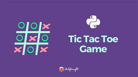 Python Tic Tac Toe Game - Studytonight