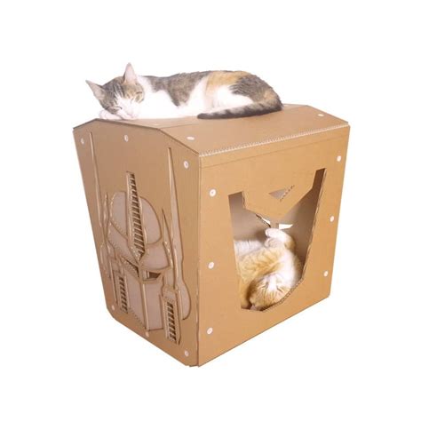 Cute and Geeky Cardboard Cat Houses - Media Chomp