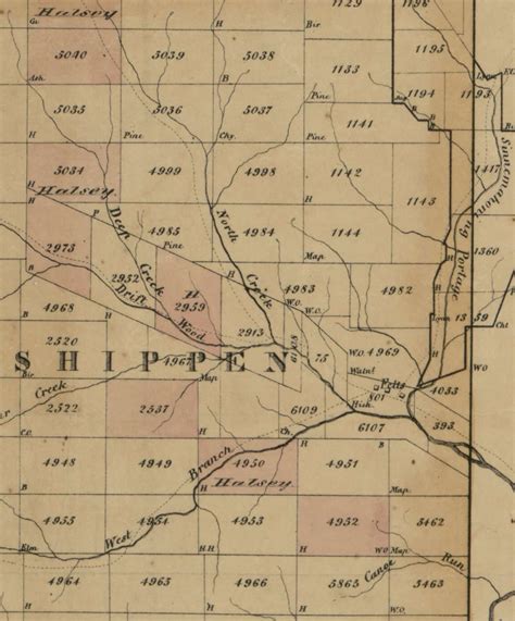 Mckean County Pennsylvania 1857 Wall Map With Landowner | Etsy