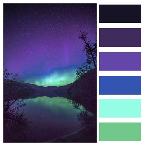 northern lights color palettes - Google Search | Nature color palette ...