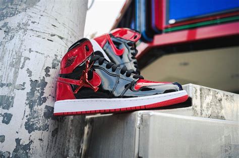 Sneakers Release – Jordan 1 Retro High OG “Patent Bred” Black/Varsity Red/White Men’s & Kids ...