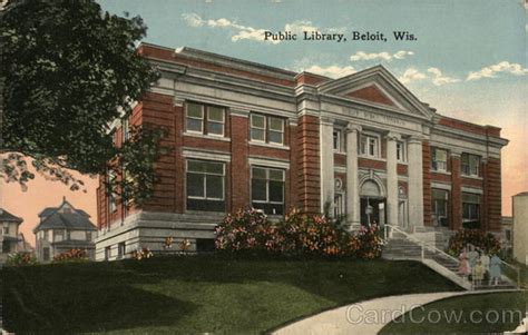 Public Library Beloit, WI Postcard