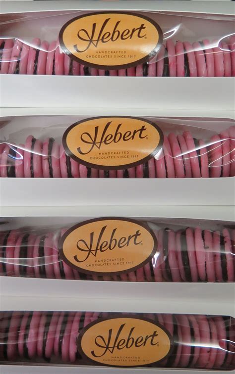 Hebert Candies' handmade Pink Sandwich Mints | Chocolate covered ...