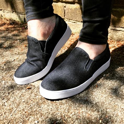 Review: Vionic Shoes Denim Midi Slip-On Sneakers - HodgePodgeDays