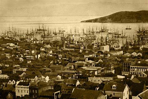 Port of San Francisco in 1851 in California image - Free stock photo ...