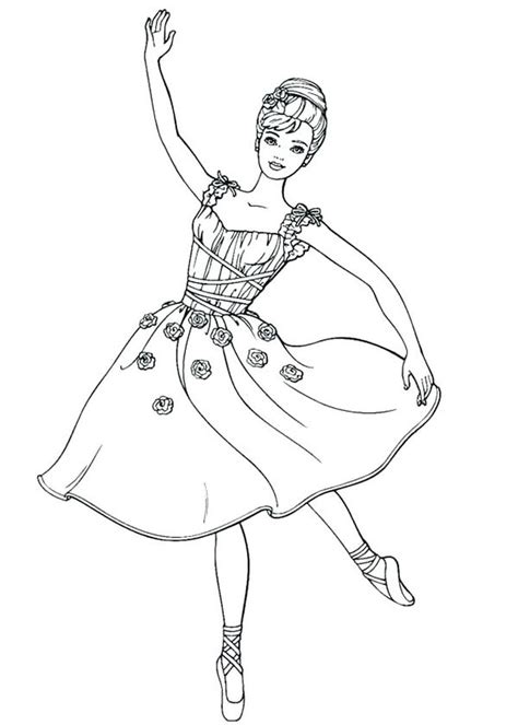 Cute Ballerina Coloring Pages PDF Ideas - Coloringfolder.com