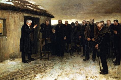 A Funeral Service in the Highlands Painting | James Guthrie Oil Paintings