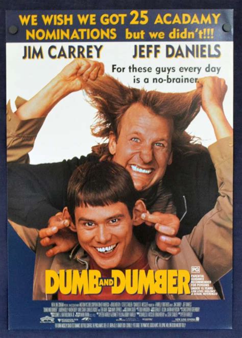 All About Movies - Dumb and Dumber 1994 Flyer movie poster Jim Carrey ...