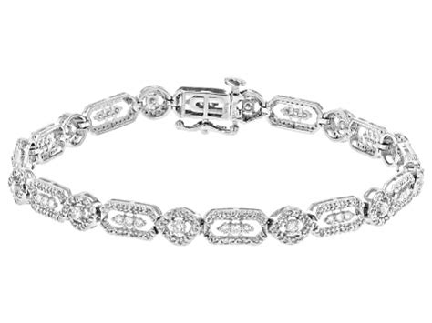 White Diamond 10K White Gold Tennis Bracelet 1.50ctw - DOD576 | JTV.com