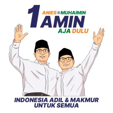 Anies Muhaimin Solo Amén Primero PNG ,dibujos Anies Baswedan, Anies Muhaimin, Años Para ...