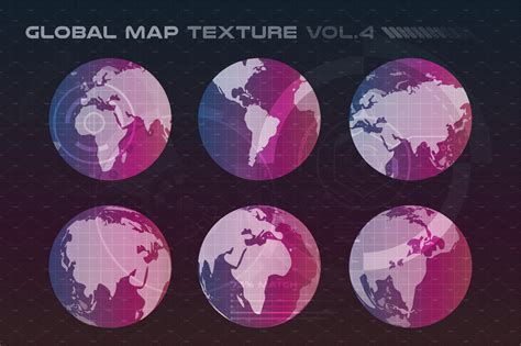 World vector map set | Illustrator Graphics ~ Creative Market