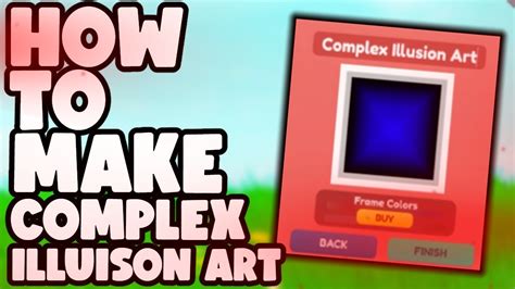 How to make **COMPLEX** illusion art in starving artists - Roblox Tutorial - YouTube