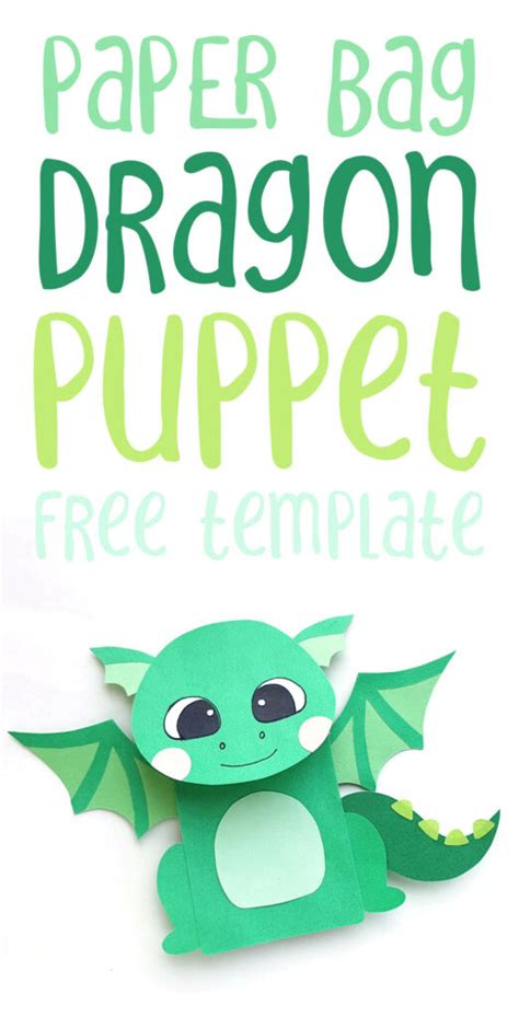 Paper Bag Dragon Puppet * Moms and Crafters