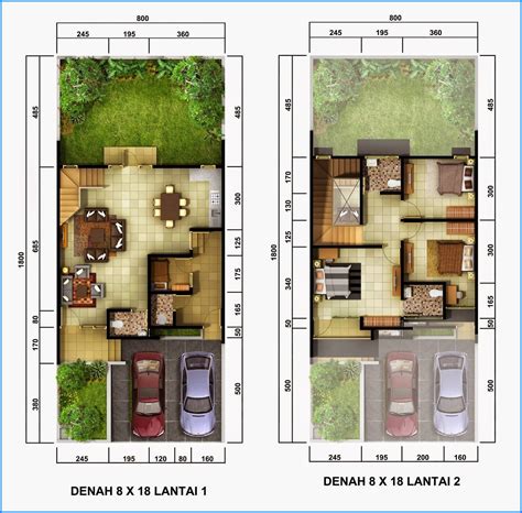 20 Desain denah rumah 6x10 2 lantai | Rumah Desaien 2023