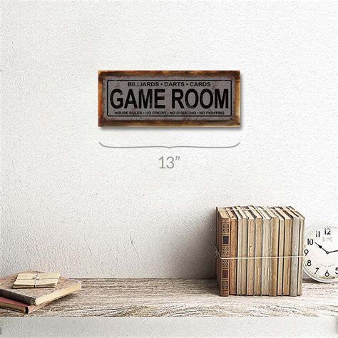 Game Room Metal Sign Wall Decor for Mancave Den or Gameroom | Etsy