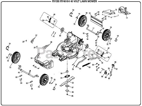 Ryobi RY 40104 (107928039) - Ryobi 40V Walk-Behind Mower, Rev 02 (2018-04) General Assembly ...