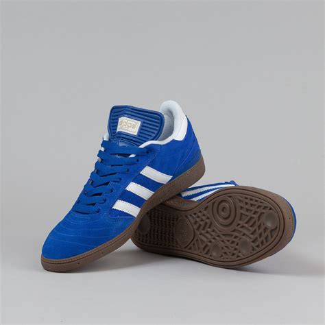 Adidas Busenitz Shoes - True Blue / White / Metallic Gold | Flatspot