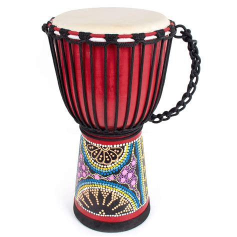 Djembe Drum Wide Top 10in Diameter, 50cm High, Natural ...