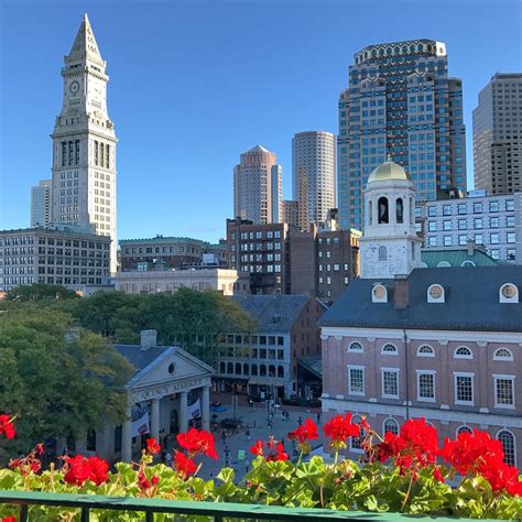 The view from a balcony room at The Bostonian Boston hotel # ...