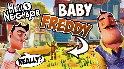 HELLO BABY FNAF FREDDY | Hello Neighbor Mod - YouTube