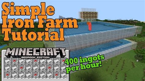 How To Make An Iron Golem Farm 1.18 Minecraft (Bedrock & Java)